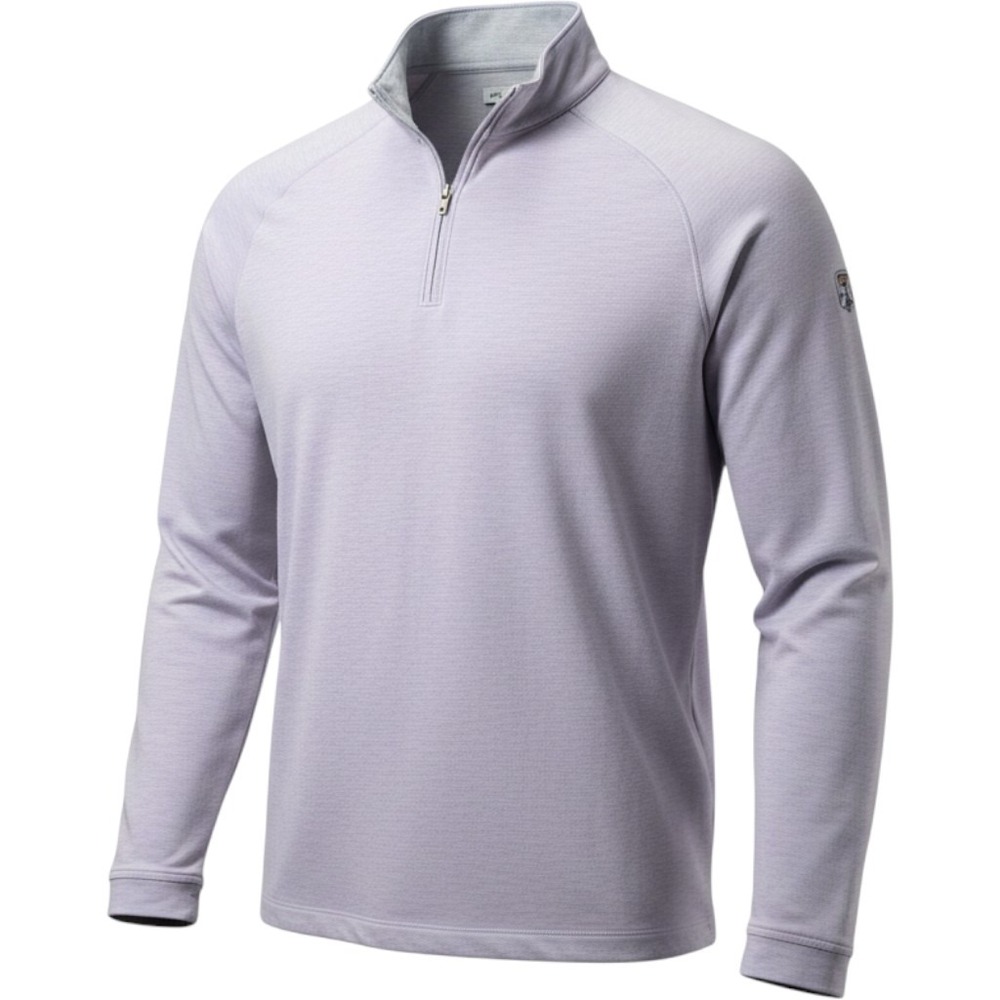 Peter Millar Pullover Men XL Purple 1/4 Zip Kinloch Golf Heather Stretch Luxury